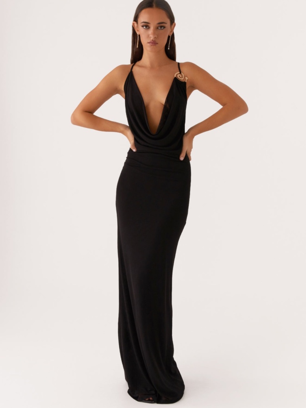 Peppermayo black maxi dress